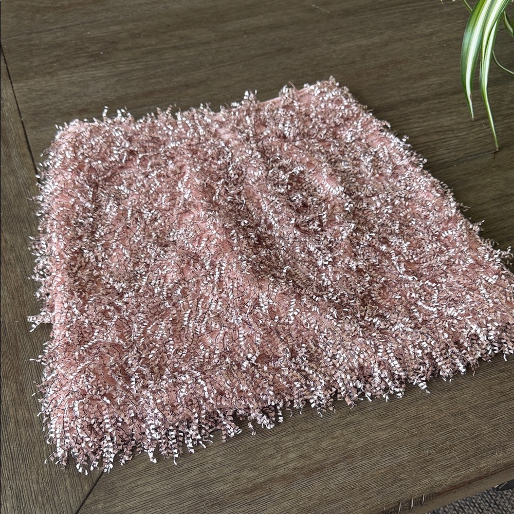 Endless Rose Shaggy Pink Mini Skirt - Picture 8 of 9